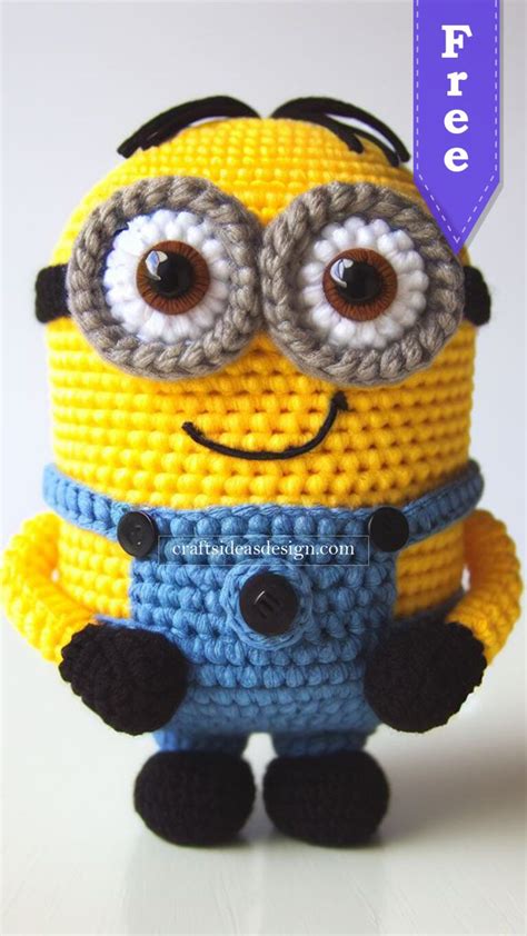 Minion Amigurumi - Free Pattern | Minions de ganchillo, Ganchillo ...