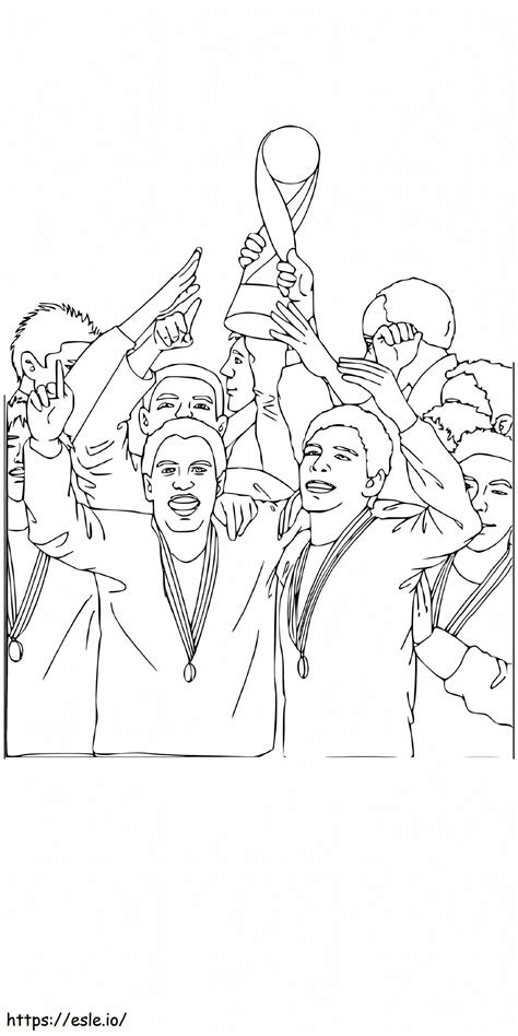 The World Cup Trophy coloring page