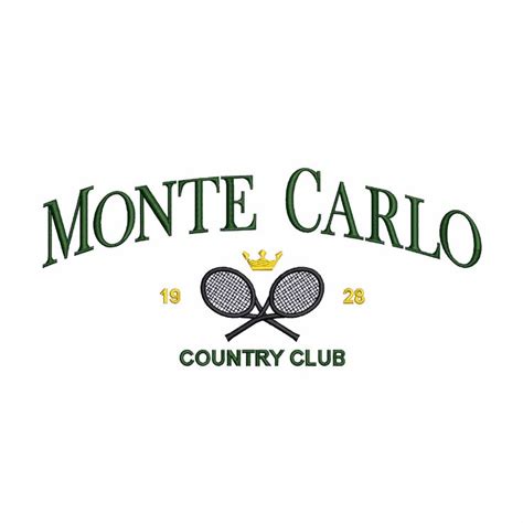 Monte Carlo Embroidery Design Country Club - Etsy | Creative t shirt design, Embroidery design ...