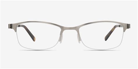 Pearl Rectangle Silver Semi Rimless Eyeglasses | Eyebuydirect