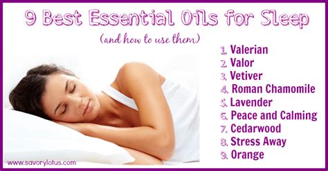 9 Best Essential Oils for Sleep - Savory Lotus