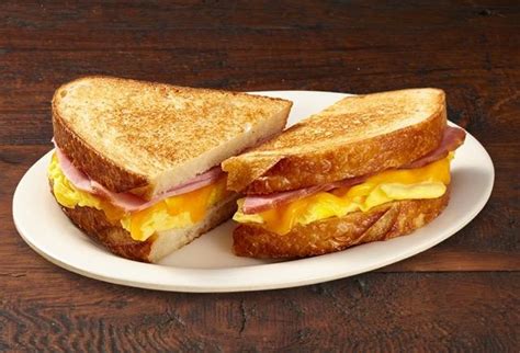 Ham & Cheddar Cheese Breakfast Sandwich - Boudin Bakery