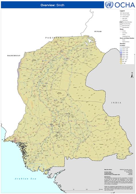 Pakistan: Sindh Overview Map (as of 03 April 2018) - Pakistan | ReliefWeb