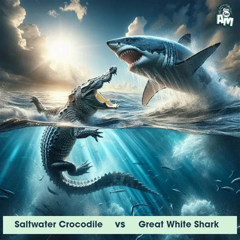 Saltwater Crocodile vs Great White Shark: See Who Wins | Animal Matchup