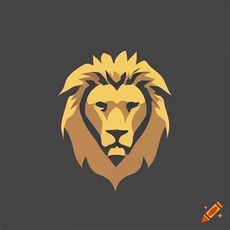 Minimal lion head logo by paul rand on Craiyon
