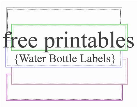Water Labels Template Free Beautiful Water Bottle Labels Free Printables | Printable water ...