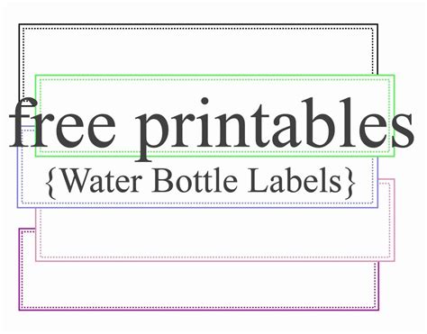 Water Labels Template Free Beautiful Water Bottle Labels Free Printables | Printable water ...