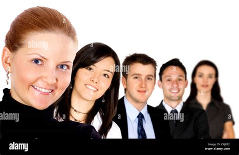 group of diverse business people smiling Stock Photo - Alamy