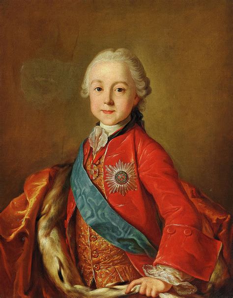 Portrait of Tsar Paul I of Russia Painting by Pietro Rotari - Fine Art America