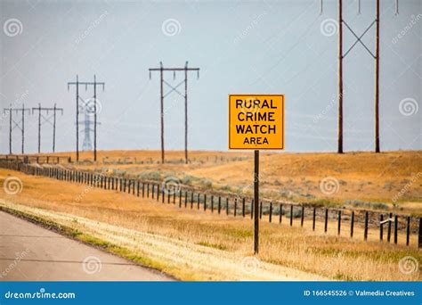 Road Signs on Canadian Rural Roadside Stock Photo - Image of pole ...