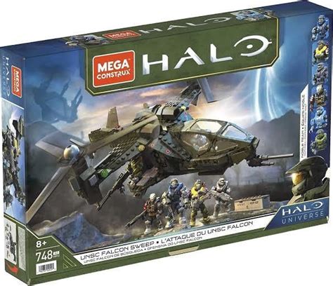 Halo Mega Construx Unsc Falcon De Búsqueda Equipo Noble | Envío gratis