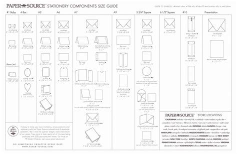 Wedding Invitation Size Chart New Envelope Cheat Sheet for Card Making | Standard wedding ...