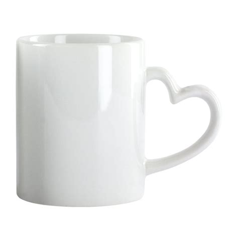 Blank Sublimation Heart Handle White Mug - Sublimation Blanks Mugs ...