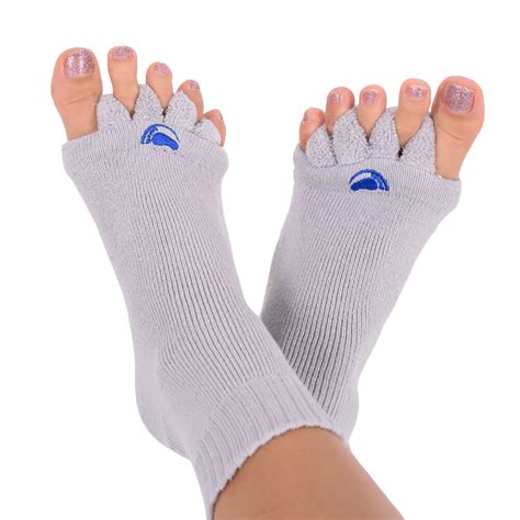 Bunion pain relief and prevention with Light Grey Foot Alignment Socks – My-Happy Feet - The ...