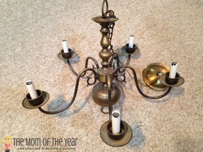 DIY Deer Antler Chandelier - The Mom of the Year