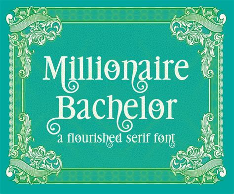 Millionaire Bachelor Font by Illustration Ink · Creative Fabrica | Great fonts, Serif fonts ...