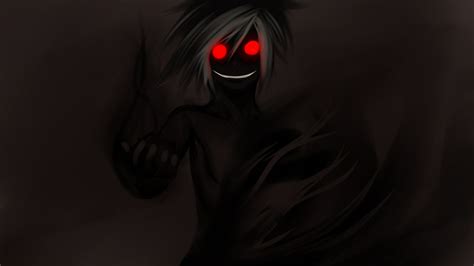 Wallpaper : black, monochrome, dark, anime, red eyes, demon, ghosts ...