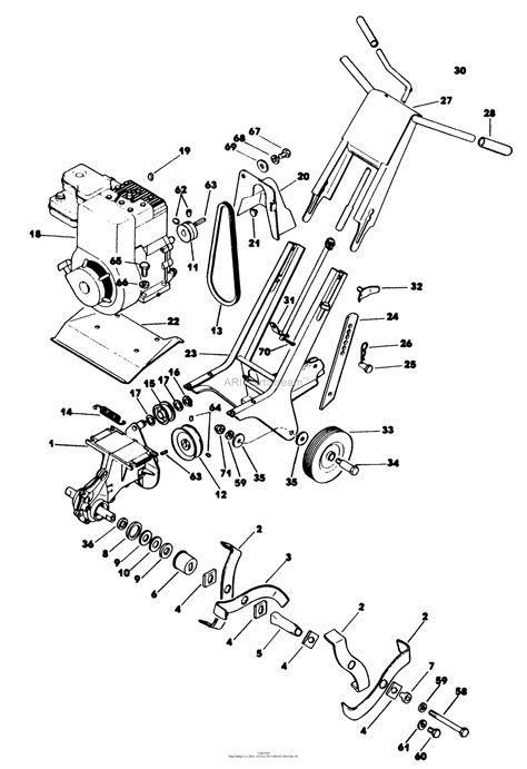 Lawn-Boy 51194, Tiller, 1988 (SN 800000001-899999999) Parts Diagram for TILLER PARTS LIST MODEL ...