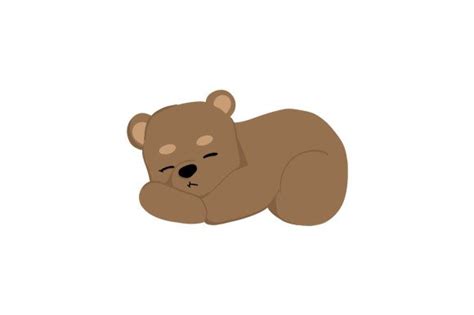 Sleeping Teddy Bear Clipart