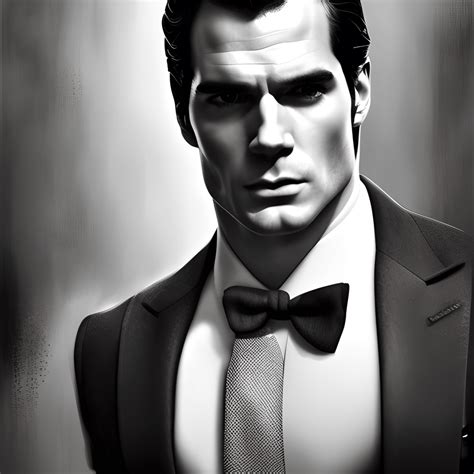 Henry Cavill As James Bond in a Tailored Suit · Creative Fabrica