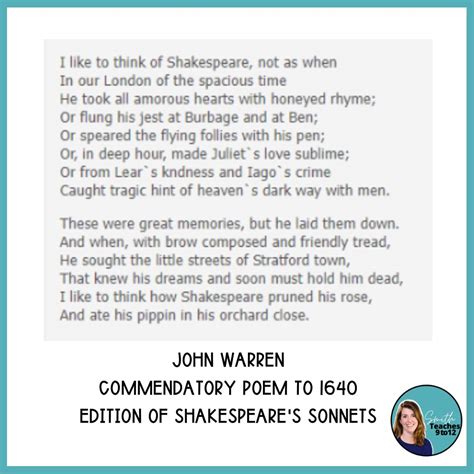 Introducing Shakespeare with Poetry Pairings - SmithTeaches9to12