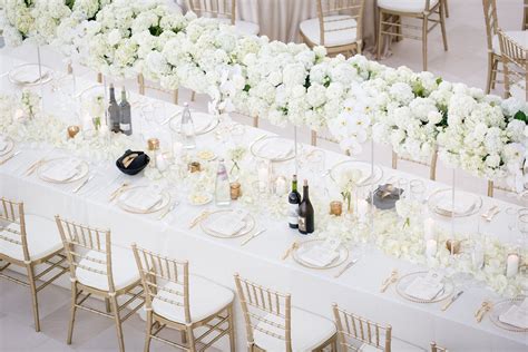 All-White Wedding Reception