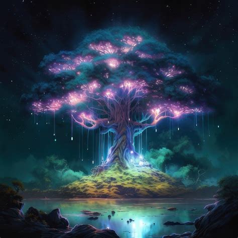 Pin on peinture | Fantasy tree, Fantasy landscape, Fantasy concept art
