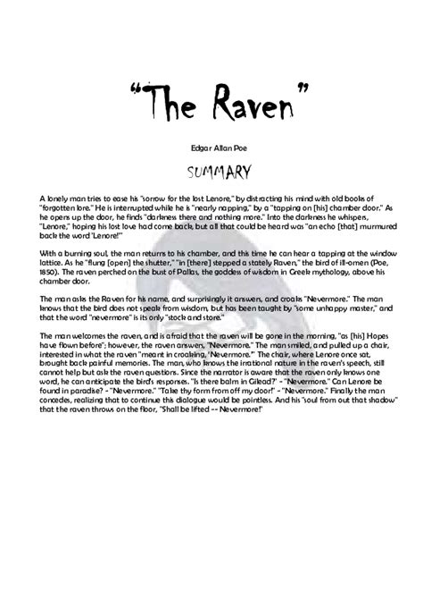 (PDF) The Raven Summary and Symbols | 超群 李 - Academia.edu