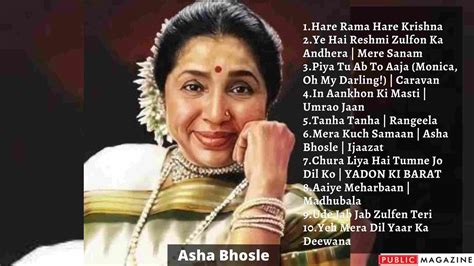 Asha Bhosle Biography, Songs, Albums And Wiki