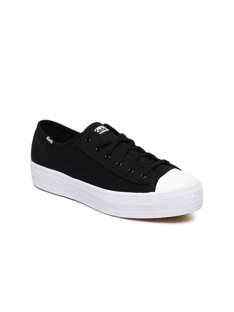 Buy Keds Women Black Solid Sneakers - Casual Shoes for Women 8258261 | Myntra