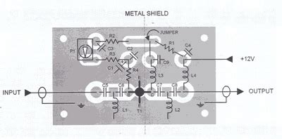 UHF Antenna Amplifier Circuit - ElectroSchematics.com