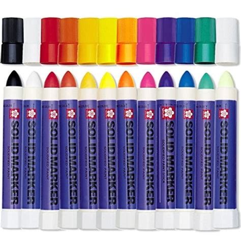 Solid Paint Marker 12 Color Set - Walmart.com