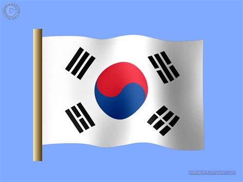 Bandera De Corea Del Sur Para Colorear