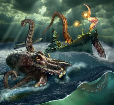 kraken artwork | Kraken art, Kraken, Octopus