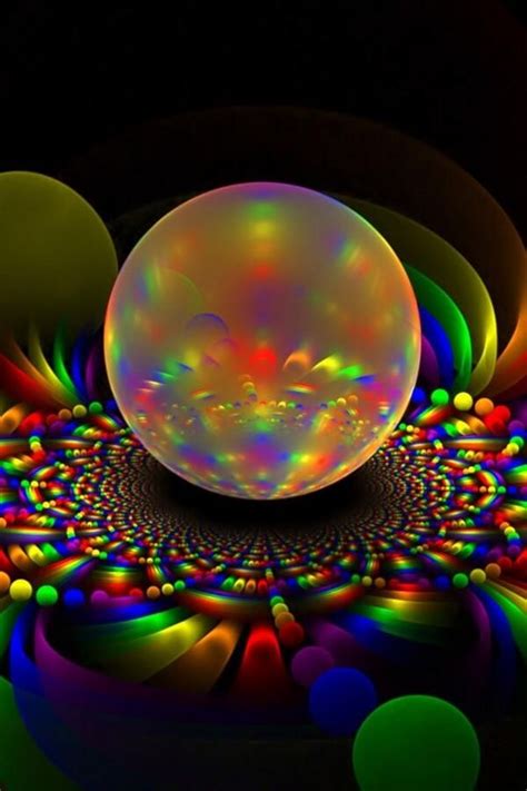 Colorful optical illusion | Peace art, Wallpaper, Fractal art