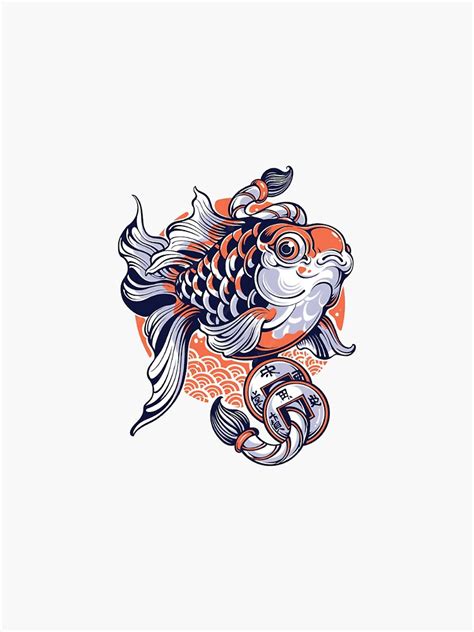 "butterfly koi orange tattoo fish ,koi fish tattoo" Sticker for Sale by Othmaneniri | Redbubble