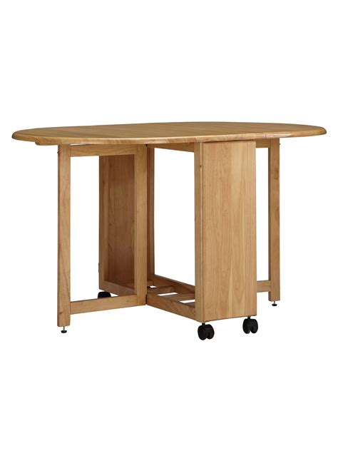 John Lewis Butterfly Drop Leaf Folding Dining Table and Four Chairs at John Lewis & Partners