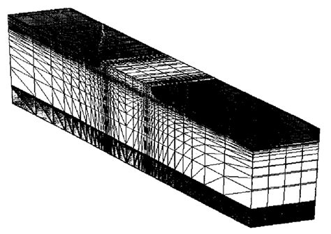 Transistor modelling. Mesh inside a MOS transistor of N-type (NMOS) in ...