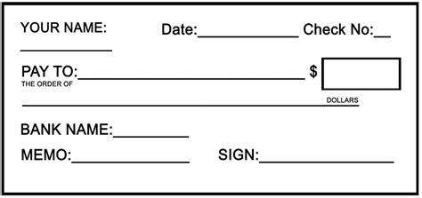 fun blank cheque template new business template - blank check clipart inside fun blank cheque ...