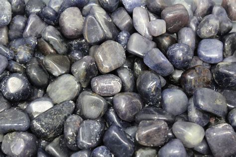 Iolite Tumbled Stones: Choose How Many Pieces ('A' Grade, Tumbled ...