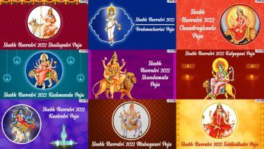 Navdurga Images for Sharad Navratri 2022: List of Nine Forms of Maa ...