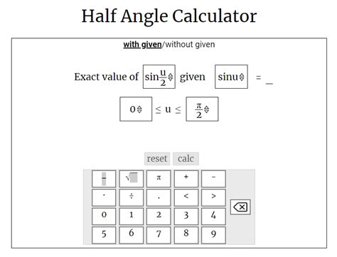 4 Best Half Angle Formula Calculator Sites You Can Find - JSCalc Blog