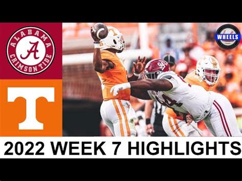 #3 Alabama vs #6 Tennessee Highlights (GAME OF THE YEAR) | Week 7 ...