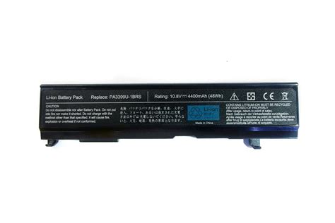 Repl. For TOSHIBA SATELLITE LAPTOP BATTERY PA3399U, 10.8V 4400mAh/ 48Wh ...