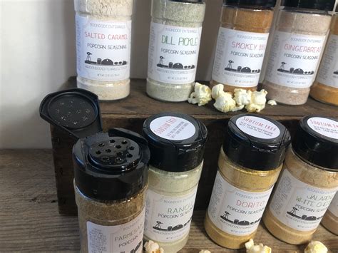 Gourmet Popcorn Seasoning Gift Set Flavored Popcorn Mix | Etsy