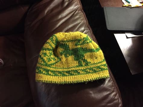 Double knit dinosaur hat. | Knit dinosaur, Dinosaur hat, Double knitting