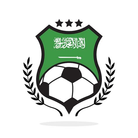 Premium Vector | Saudi Arabia national flag football crest