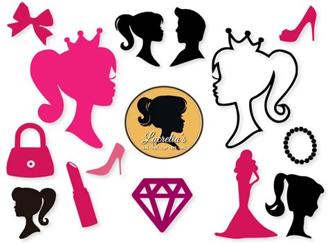 Barbie Barbie SVG Barbie silhouettes for Silhouette Cameo | Etsy