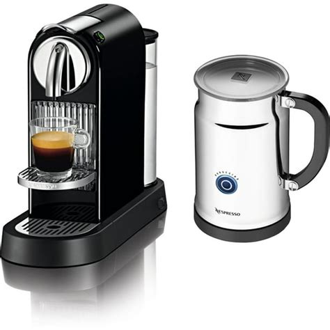 Nespresso Citiz Espresso Maker with Aeroccino Plus Milk Frother Black ...