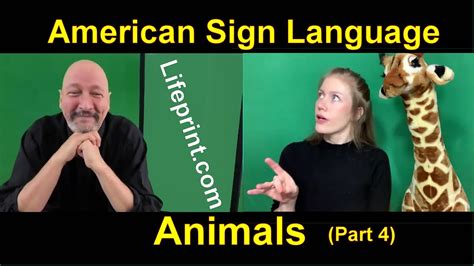 Animal Signs (04) American Sign Language (ASL) Bill Vicars with Cäsar ...